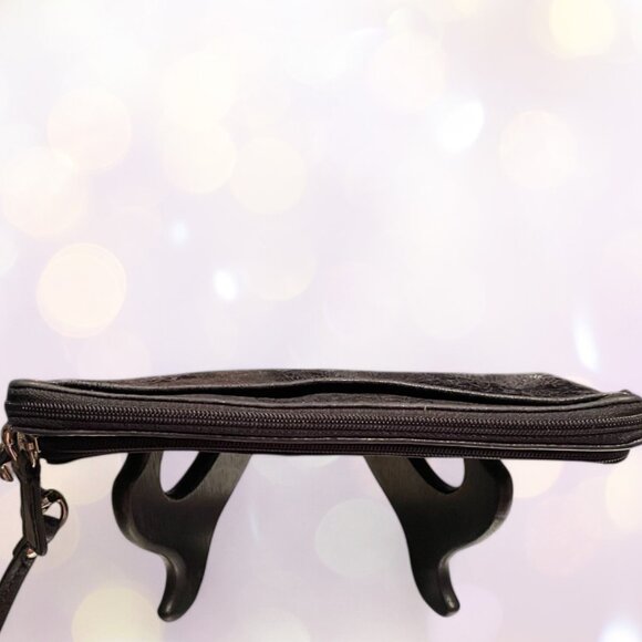 Coach Vintage Black Leather Double Zipper Wallet - Picture 4 of 5